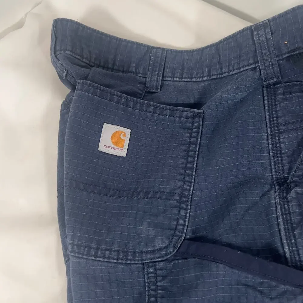 Carhartt Women's Navy Blue Sz 10 Utility Carpenter Work Cargo Shorts 104010-NVY